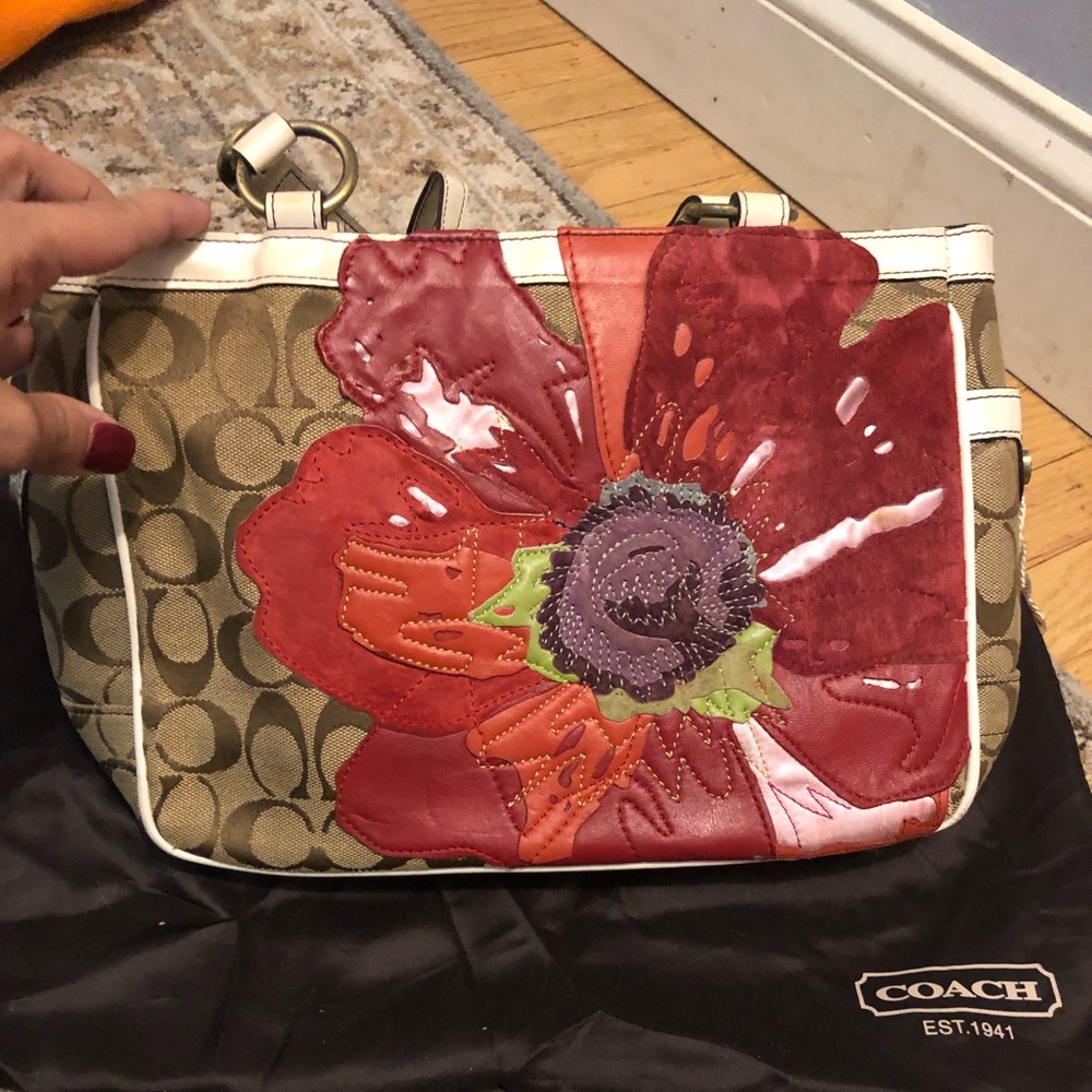 Coach floral bag